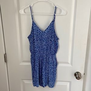H&M floral blue romper.